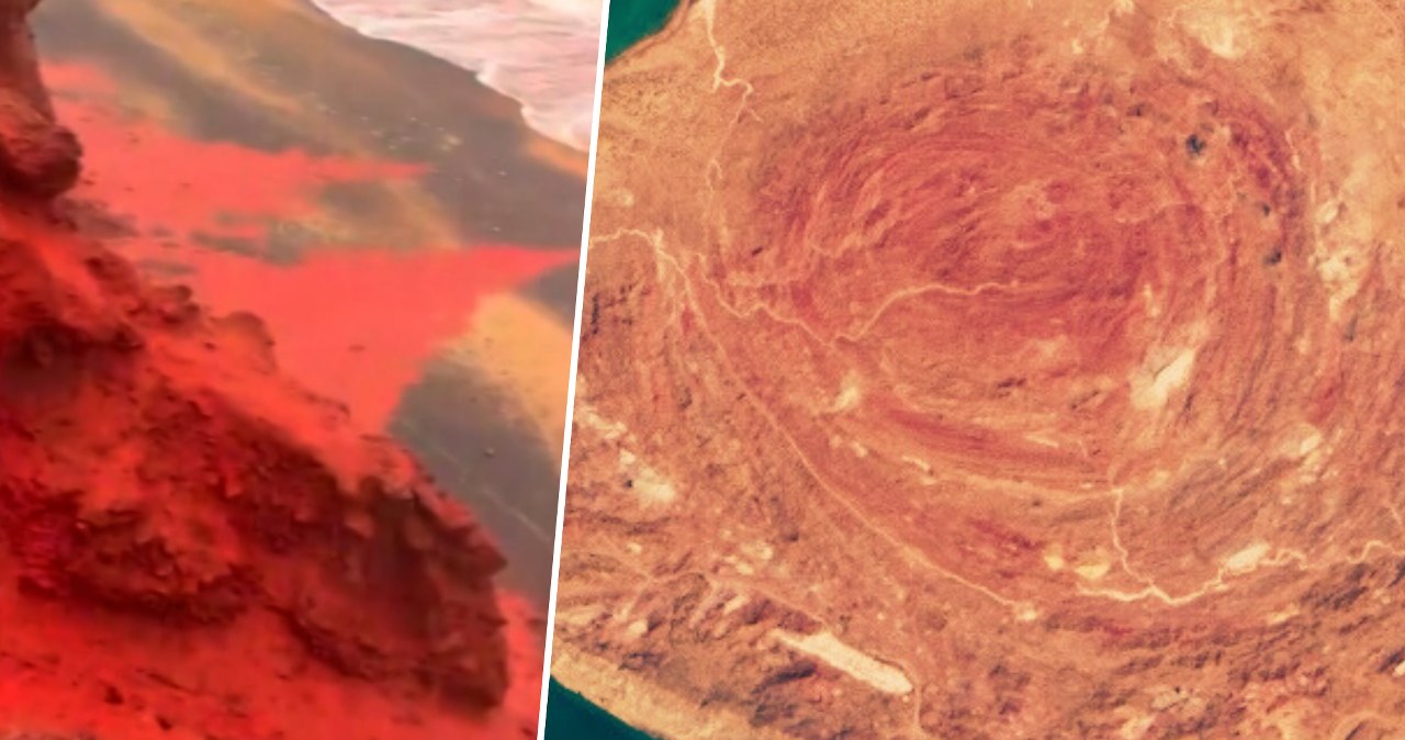 Woda jak krew i marsjańskie krajobrazy. Zjawisko zadziwia [WIDEO]