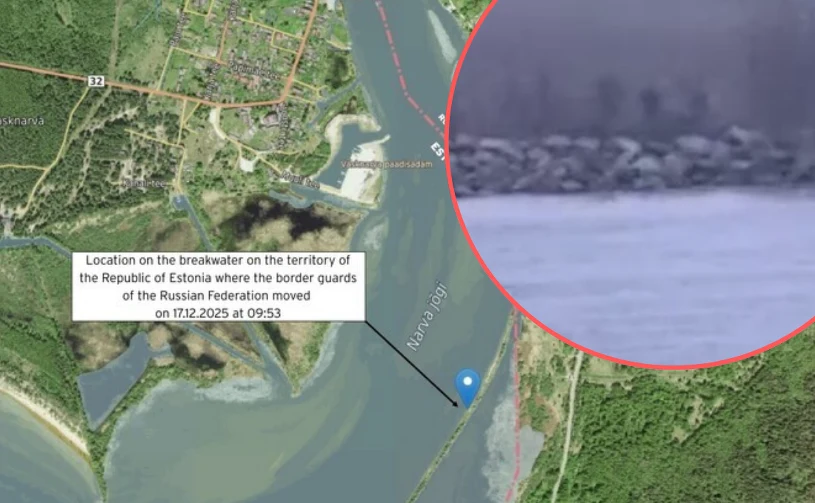 Grupa Rosjan przekroczyła granicę kraju NATO. Jest film z incydentu