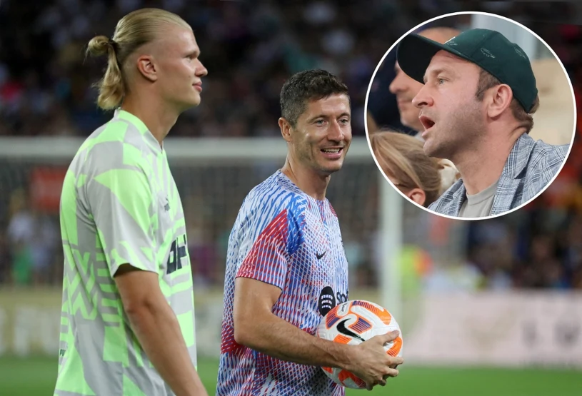 Robert Lewandowski kontra Erling Haaland. Borys Szyc ruszył z pomocą