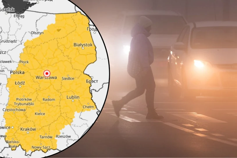 Mgła przysłoni pół kraju. Dla kilku województw wydano ostrzeżenia