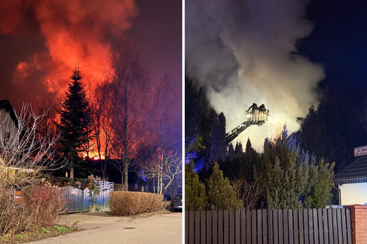 Ogień pojawił się na poddaszu. Nocny pożar domu niedaleko Piaseczna