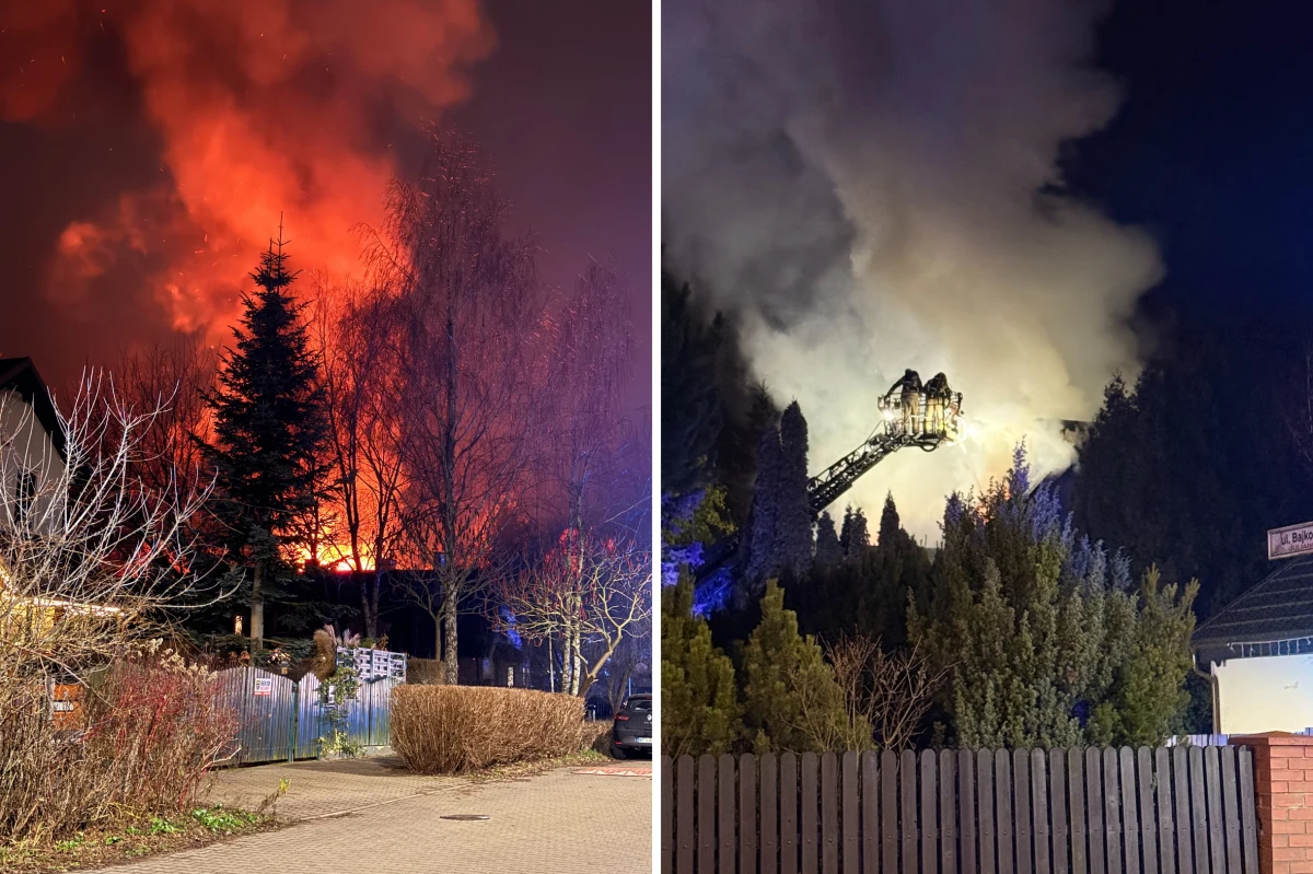 Strażacy opanowali nocny pożar domu jednorodzinnego w Julianowie (powiat piaseczyński). Mieszkańcy okolicznych budynków zostali ewakuowani. Nikt nie został poszkodowany.