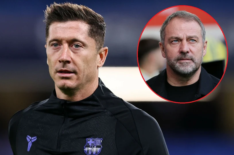 Wyjątkowe spotkanie Lewandowskiego z Flickiem. Poruszenie w Hiszpanii