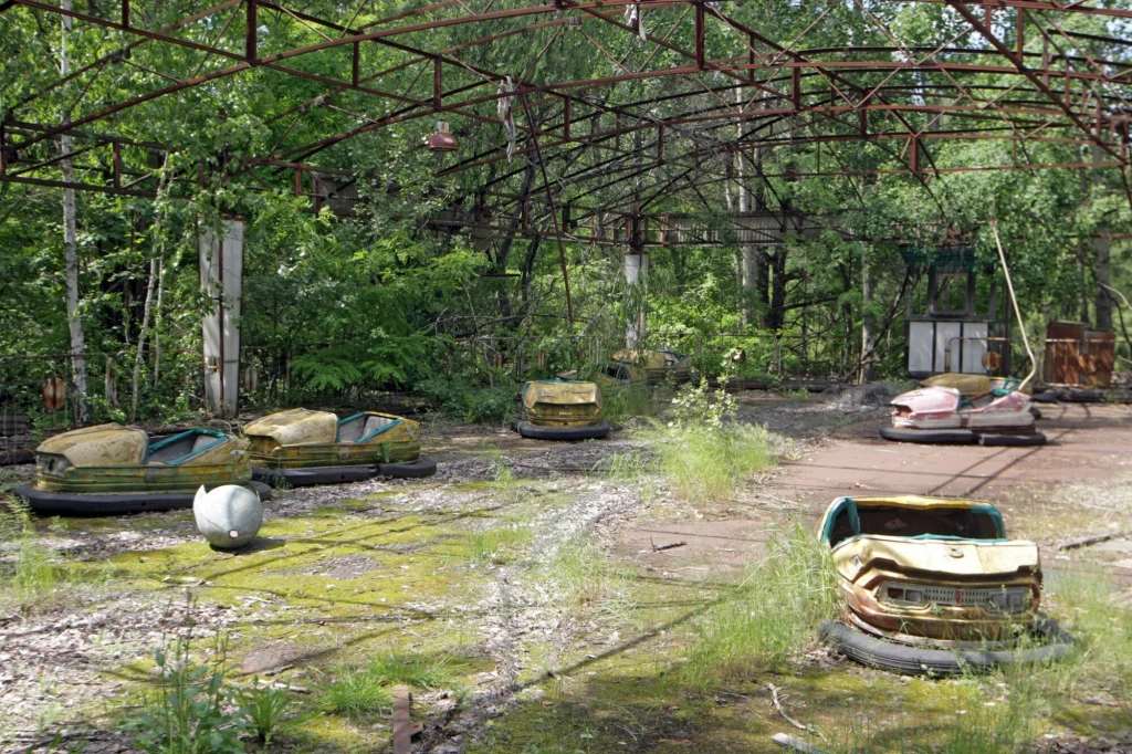 Opuszczony park rozrywki w Czarnobylu