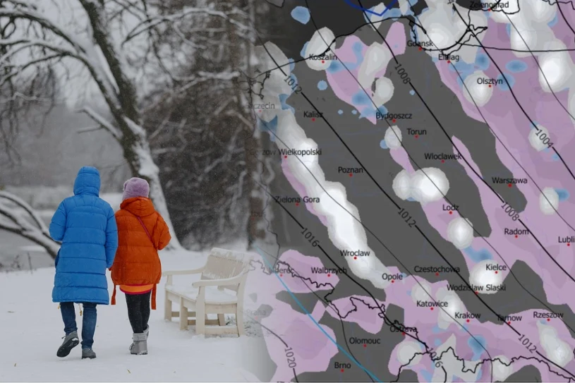 Najpierw uderzenie zimy, później odwilż. Pogoda ponownie namiesza w Polsce