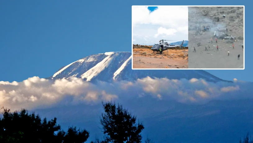 Tragedia na Kilimandżaro. Helikopter rozbił się w górach, są ofiary