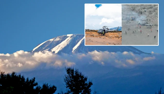 Tragedia na Kilimandżaro. Helikopter rozbił się w górach, są ofiary