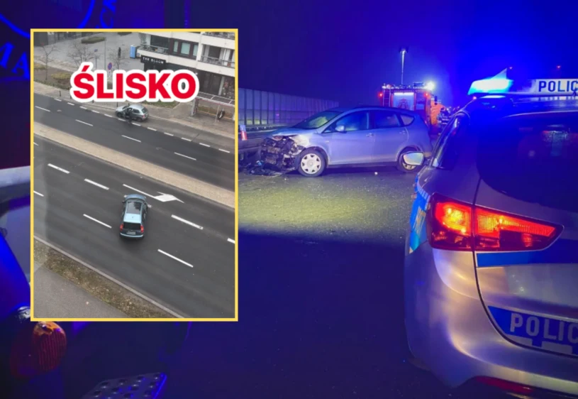 Pogodowy armagedon w Warszawie. Masa incydentów na drogach