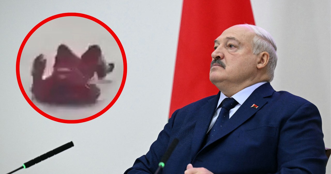Wpadka Łukaszenki na lodowisku. Nagranie z jego udziałem obiegło sieć