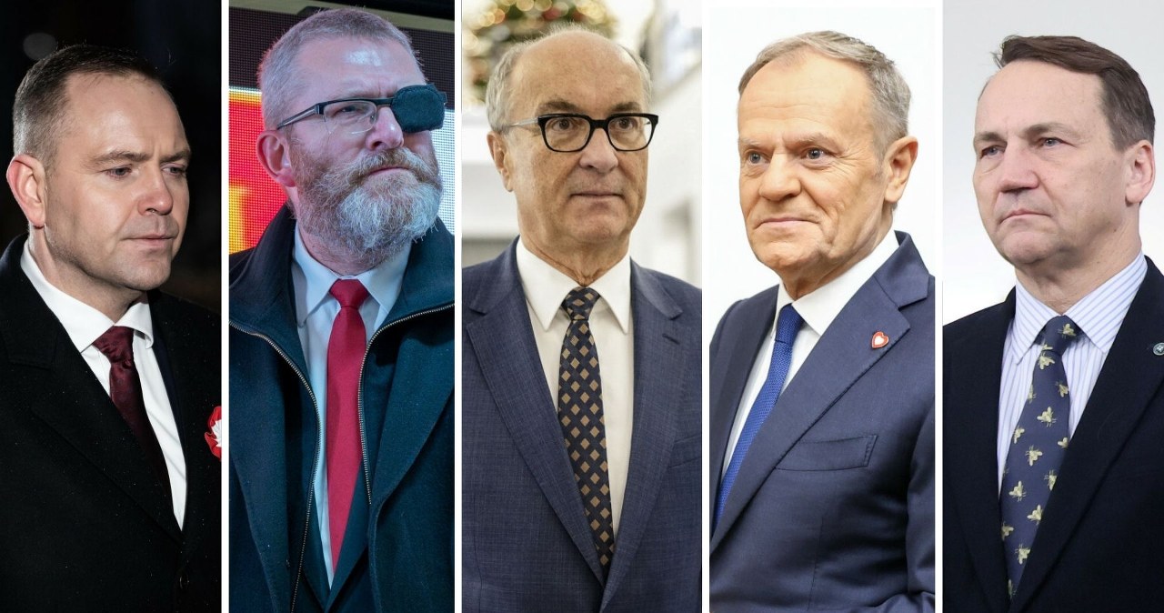 Nawrocki, Sikorski i trzy inne osoby. Oto najwięksi polityczni wygrani 2025