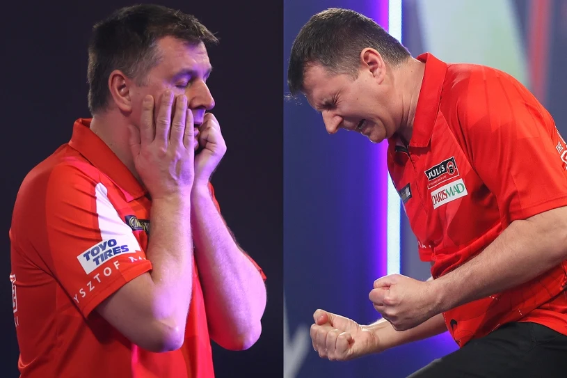 Tak Ratajski wywalczył ćwierćfinał MŚ. Po siedmiu lotkach meczowych rywala