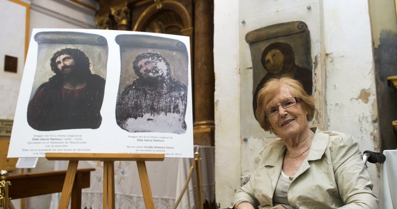 Zmarła autorka słynnej renowacji fresku. Jej dzieło podbiło internet