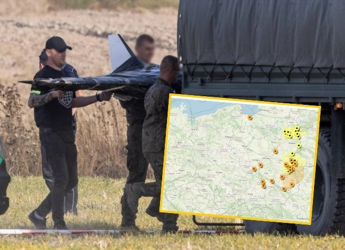 Biuro Bezpieczeństwa Narodowego opublikowało mapy poglądowe dotyczące naruszeń przestrzeni powietrznej przez drony i balony z Białorusi i Rosji. "Wydarzenia z ostatnich miesięcy wskazują, że Rosja i Białoruś zintensyfikowały prowokacje w domenie powietrznej, włączając je na stałe do katalogu działań" - oceniło BBN. W 2026 r. "należy oczekiwać, że prowokacje w domenie powietrznej będą ponawiane" - czytamy w opisie.