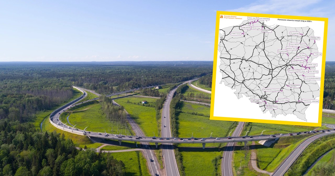 Nowe drogi w Polsce w 2026 roku. GDDKiA odda ponad 290 km tras