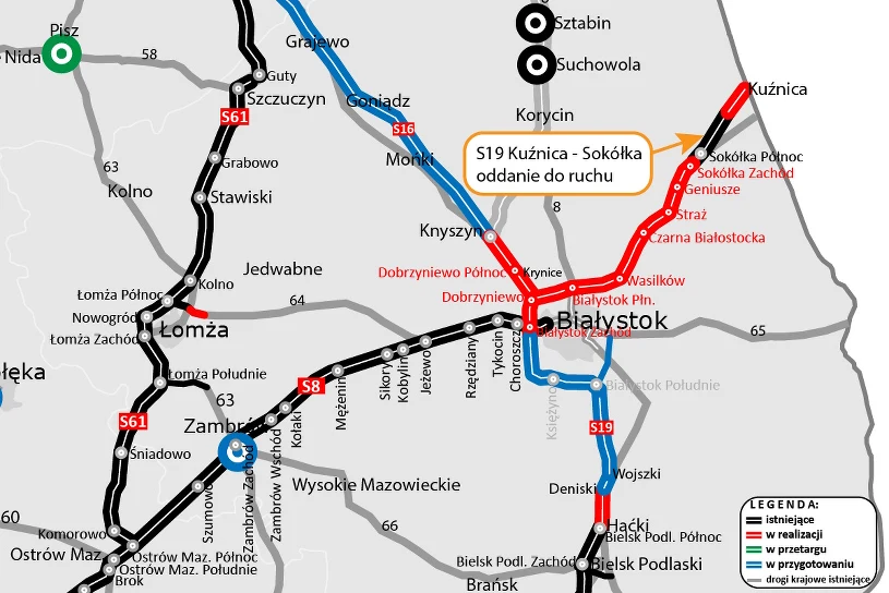 Nowy fragment drogi S19 oddany do użytku. Ma ponad 9 km długości