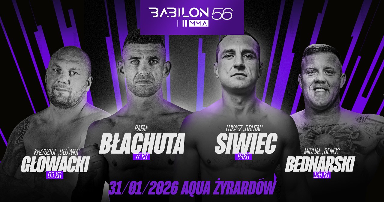 Babilon MMA 56: powroty Siwca, Głowackiego, Bednarskiego i Mękala