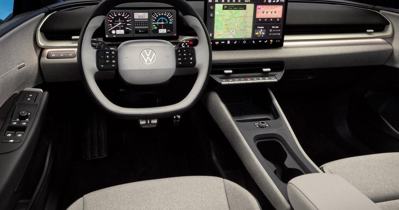 Tak wygląda wnętrze Volkswagena ID. Polo. Fizyczne przyciski i zegary z Golfa I