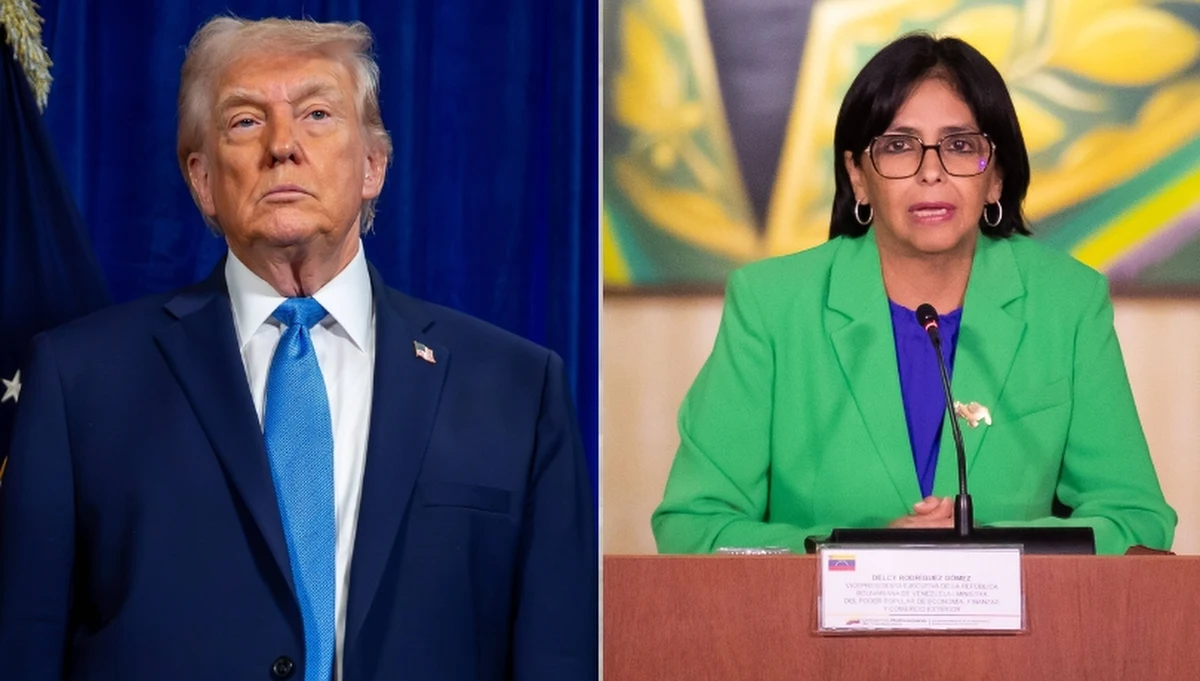 Może zapłacić wyższą cenę niż Nicolas Maduro, jeśli nie postąpi właściwie - stwierdził Donald Trump, grożąc pełniącej obowiązki prezydenta Wenezueli Delcy Rodriguez. Przywódca Stanów Zjednoczonych nie jest najwidoczniej zadowolony z buńczucznych zapowiedzi wenezuelskiej polityk, która stwierdziła, że jej kraj nie będzie amerykańską kolonią.