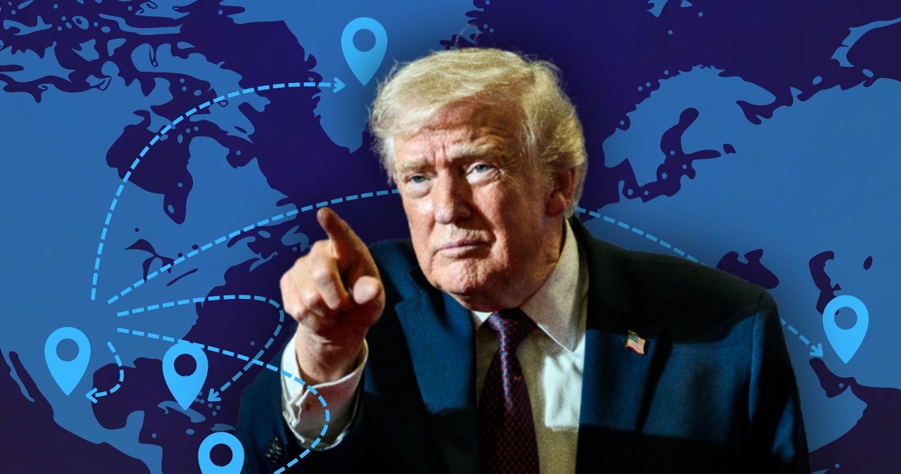 Donald Trump kręci globusem. Pięć kierunków na celowniku