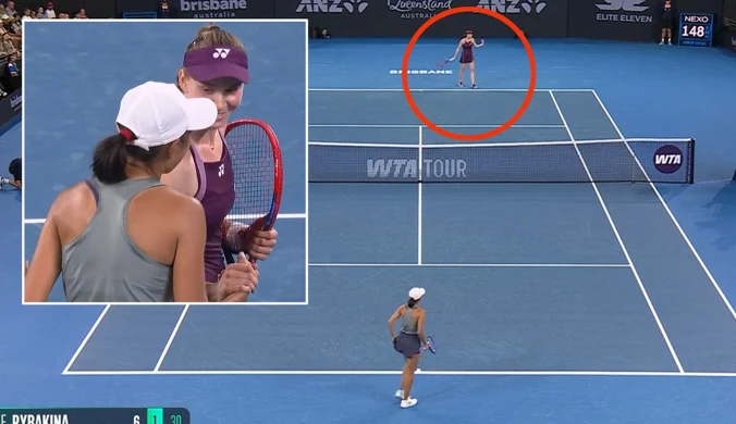 Tak Rybakina odpowiedziała Sabalence. Było już 1:4 w drugim secie w Brisbane