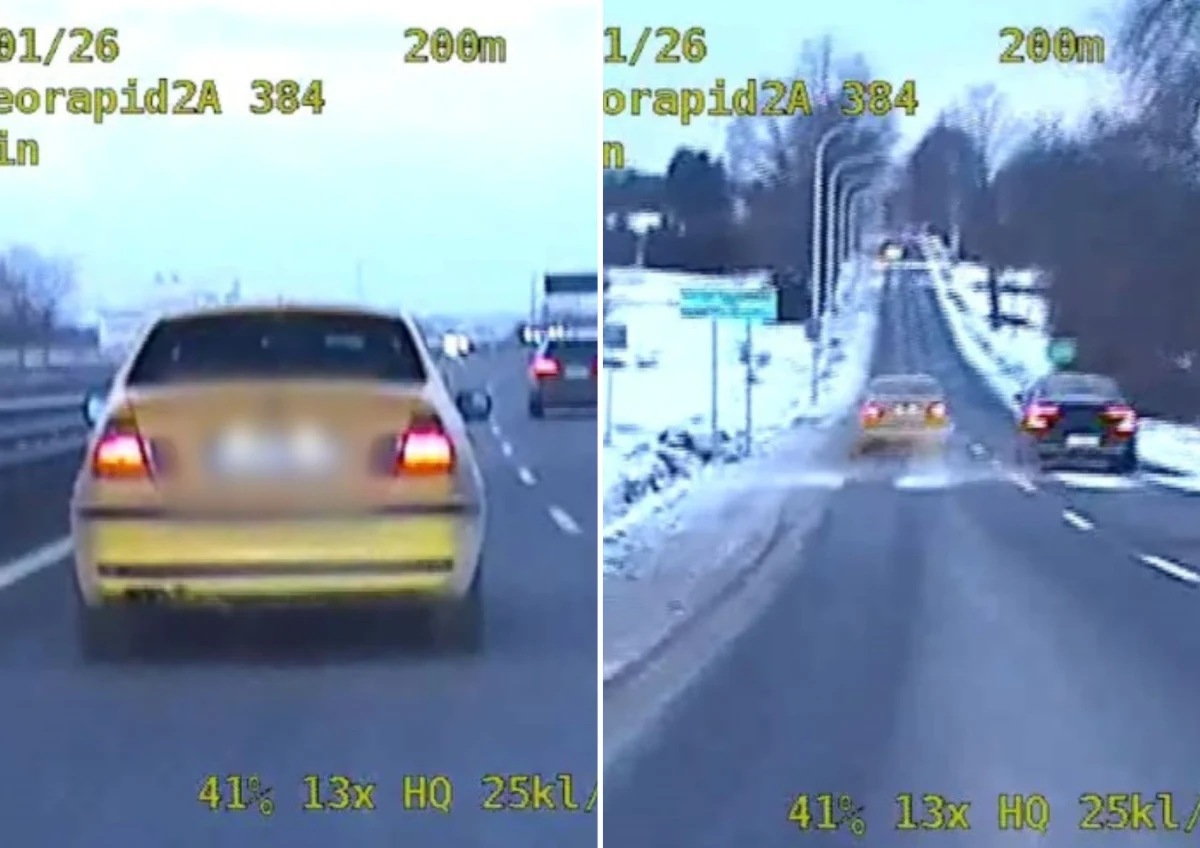 Policyjny pościg na trasie S-19 zakończył się zatrzymaniem 20-letniego kierowcy BMW. Mężczyzna przekroczył dozwoloną prędkość, nie zatrzymał się do kontroli, a po zjechaniu z ekspresówki porzucił auto i próbował uciekać pieszo. Jak się okazało, nie miał uprawnień do prowadzenia pojazdu. Policja udostępniła wideo z szaleńczego rajdu. "Mężczyzna usłyszał już zarzut niezatrzymania się do kontroli drogowej oraz prowadzenia pojazdu bez uprawnień" - przekazała aspirant Marzena Sałata z komendy w Kraśniku.