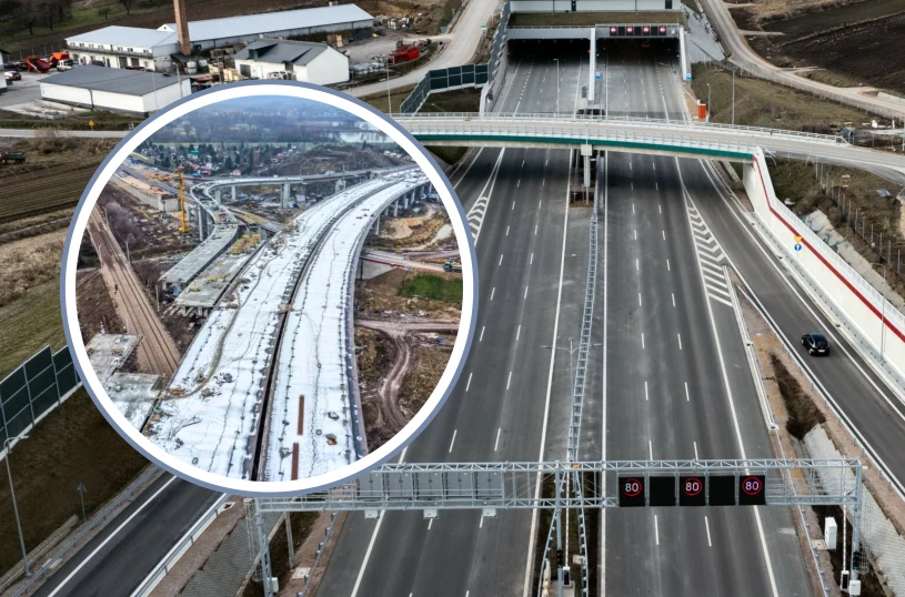 Śnieg pokrzyżował plany. Nowego zjazdu z obwodnicy Krakowa nie będzie