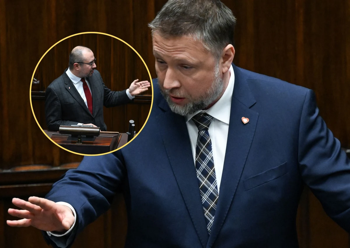 ​Podczas czwartkowych obrad Sejmu doszło do ostrej wymiany zdań między politykami PiS i Koalicji Obywatelskiej w kontekście zgwałconej w Piasecznie policjantki. Paweł Jabłoński z PiS obarczył ministra spraw wewnętrznych i administracji Marcina Kierwińskiego odpowiedzialnością za to, co się wydarzyło. Kierwiński z kolei zarzucił posłom PiS-u zbijanie kapitału politycznego na tragedii. "Jesteście hienami. Na krzywdzie tej kobiety robicie ohydne politykierstwo" - grzmiał szef MSWiA.