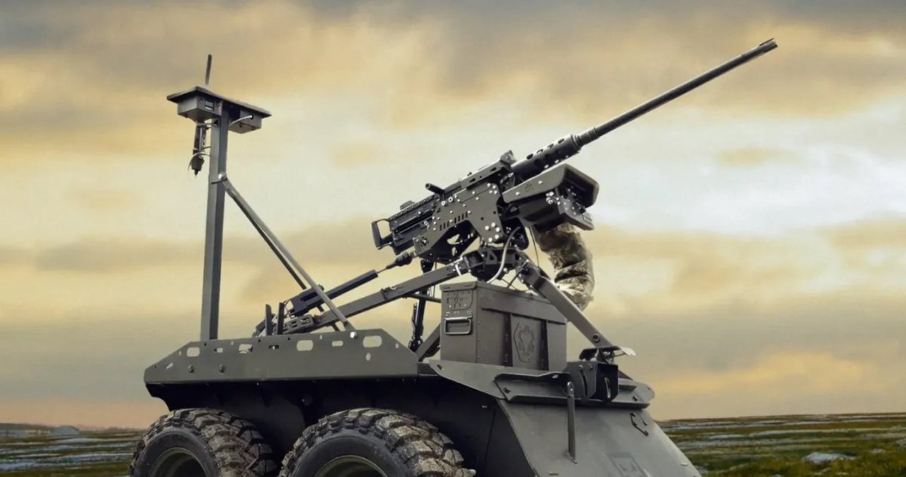 Ukraina rozmieszcza silnie uzbrojone roboty naziemne Zmiy Droid 12.7