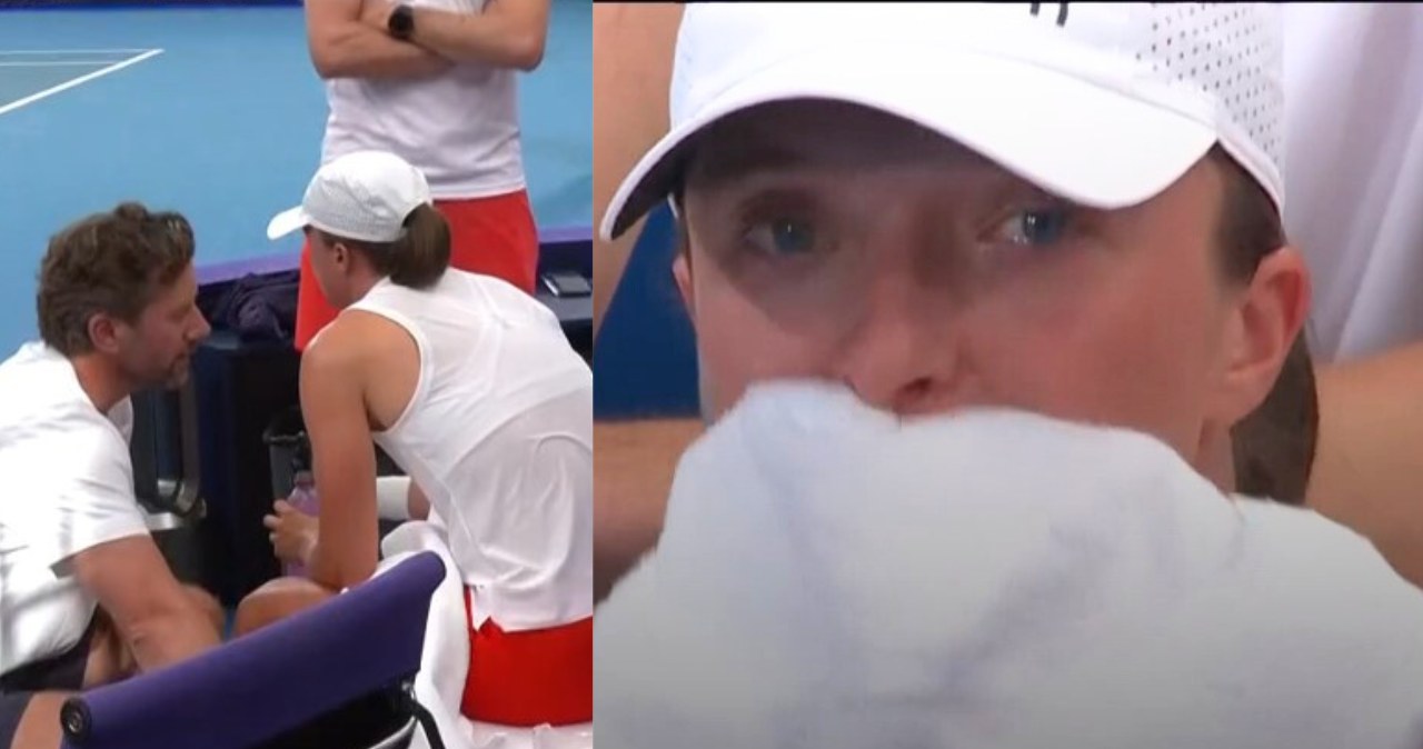 wiadomości,aktualności,Interia Niepokój w Sydney. Iga Świątek zeszła z kortu, a tu łzy w oczach Polki