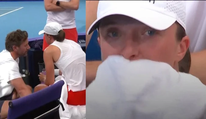 Niepokój w Sydney. Iga Świątek zeszła z kortu, a tu łzy w oczach Polki