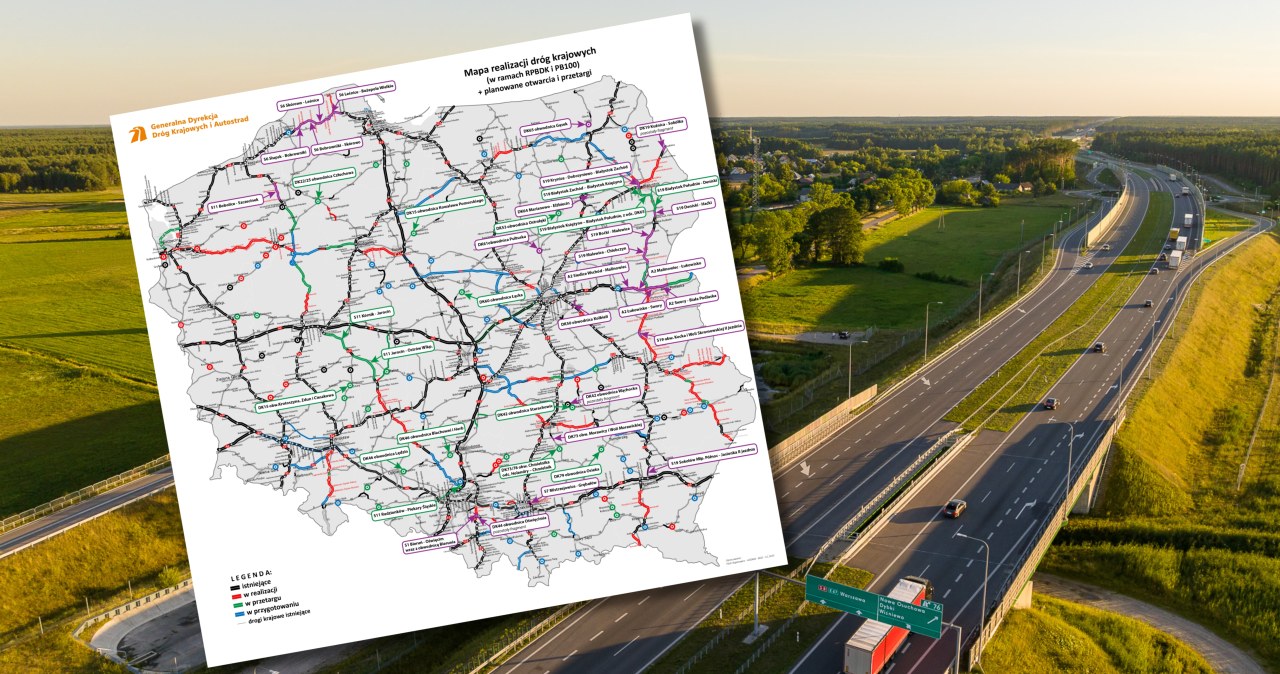 Tak zmieniła się drogowa Polska. Ta mapa robi wrażenie