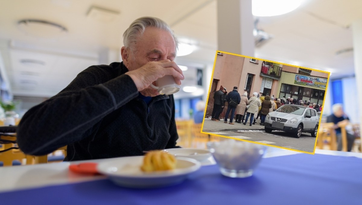Ogromne zainteresowanie i kolejki mimo mrozu. Dąbrowscy seniorzy mogą zjeść taniej