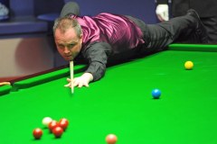 Snooker: Turniej Masters w Londynie - mecz: John Higgins - Barry Hawkins