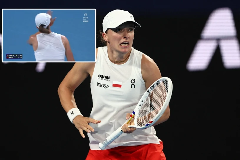 Fissette zerwał się na równe nogi po tym, co zrobiła Świątek. Przeprosiła