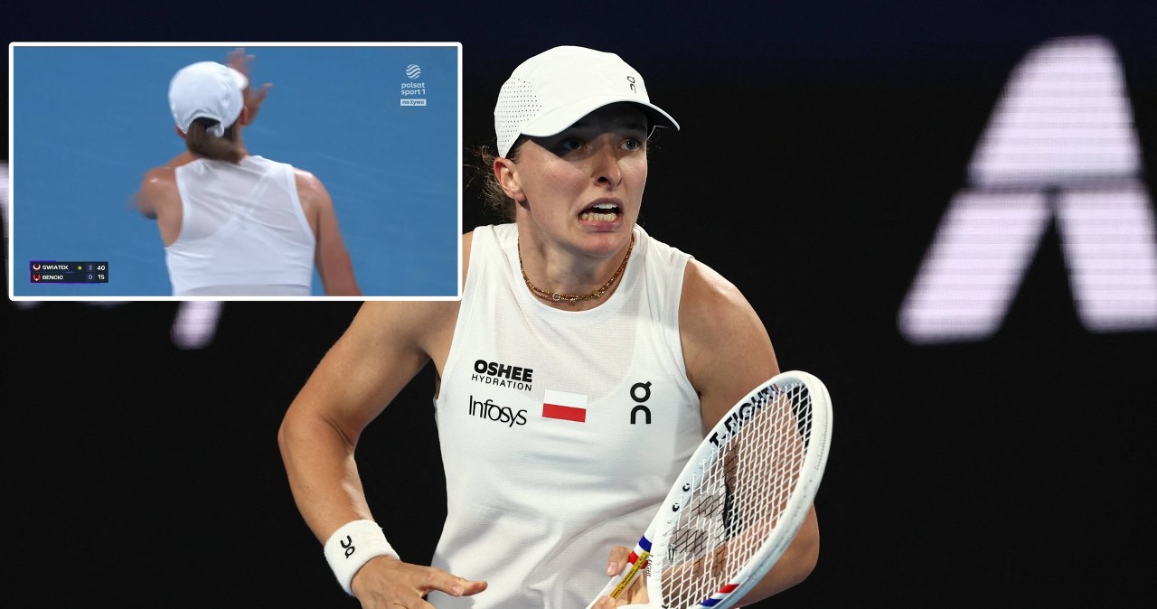 Fissette zerwał się na równe nogi po tym, co zrobiła Świątek. Przeprosiła