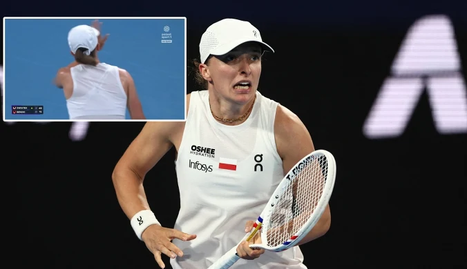 Fissette zerwał się na równe nogi po tym, co zrobiła Świątek. Przeprosiła