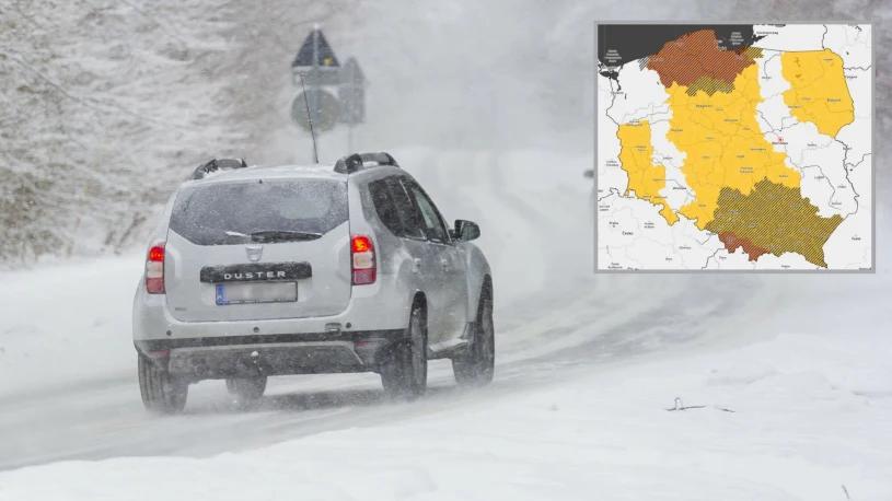 Atak zimy w Polsce. Śnieg, mróz i sztorm na Bałtyku. Alerty RCB