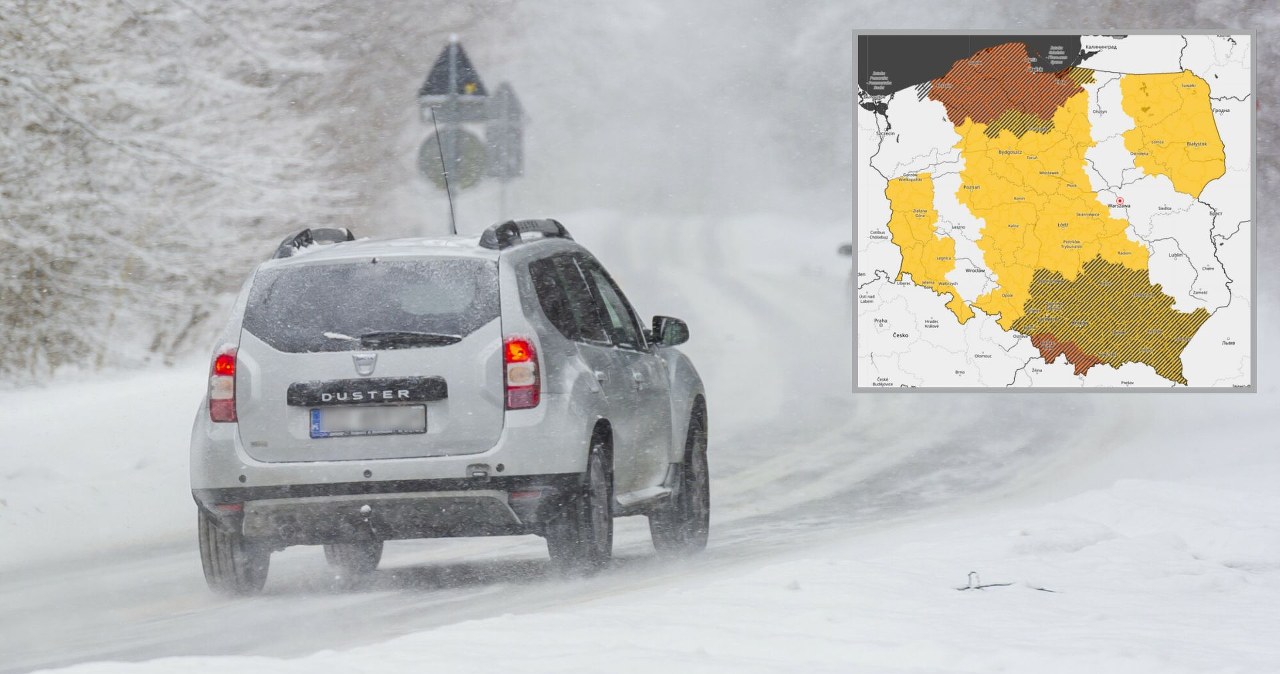 Atak zimy w Polsce. Śnieg, mróz i sztorm na Bałtyku. Alerty RCB