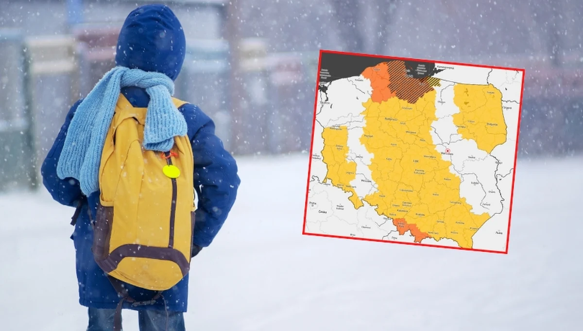 Trudne warunki atmosferyczne panują w północnej Polsce. W kilku pomorskich gminach odwołano zajęcia dydaktyczne. Uważać powinni zmotoryzowani.