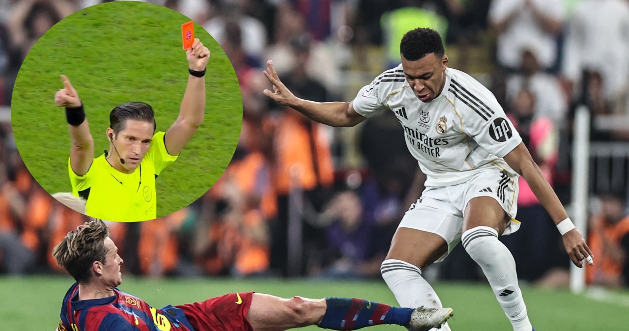 Kapitan Barcy wyrzucony z boiska! Ostry faul na Mbappe, sędzia się nie wahał