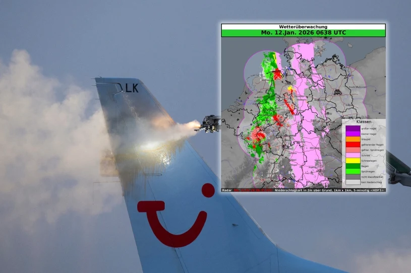 Sąsiad Polski walczy z czarnym lodem. Dziesiątki lotów odwołanych