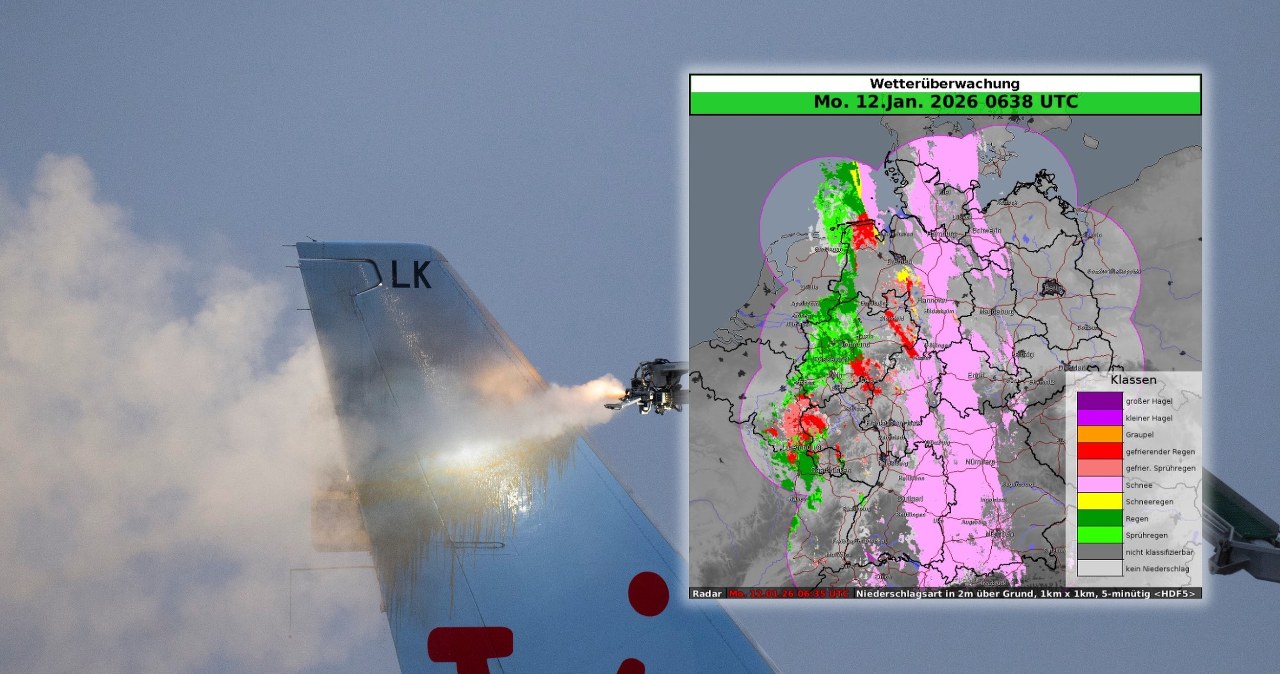 Sąsiad Polski walczy z czarnym lodem. Dziesiątki lotów odwołanych