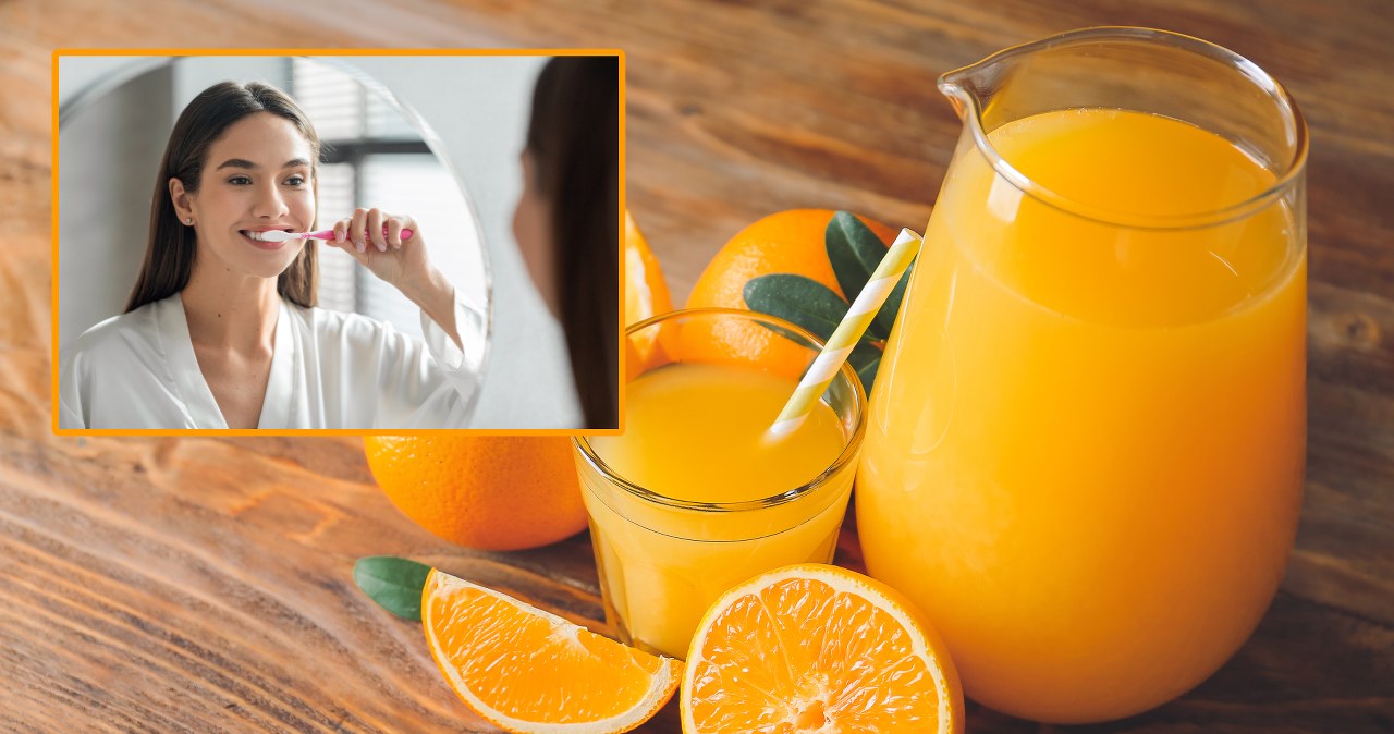 Dlaczego po myciu zębów sok pomarańczowy smakuje tak paskudnie?