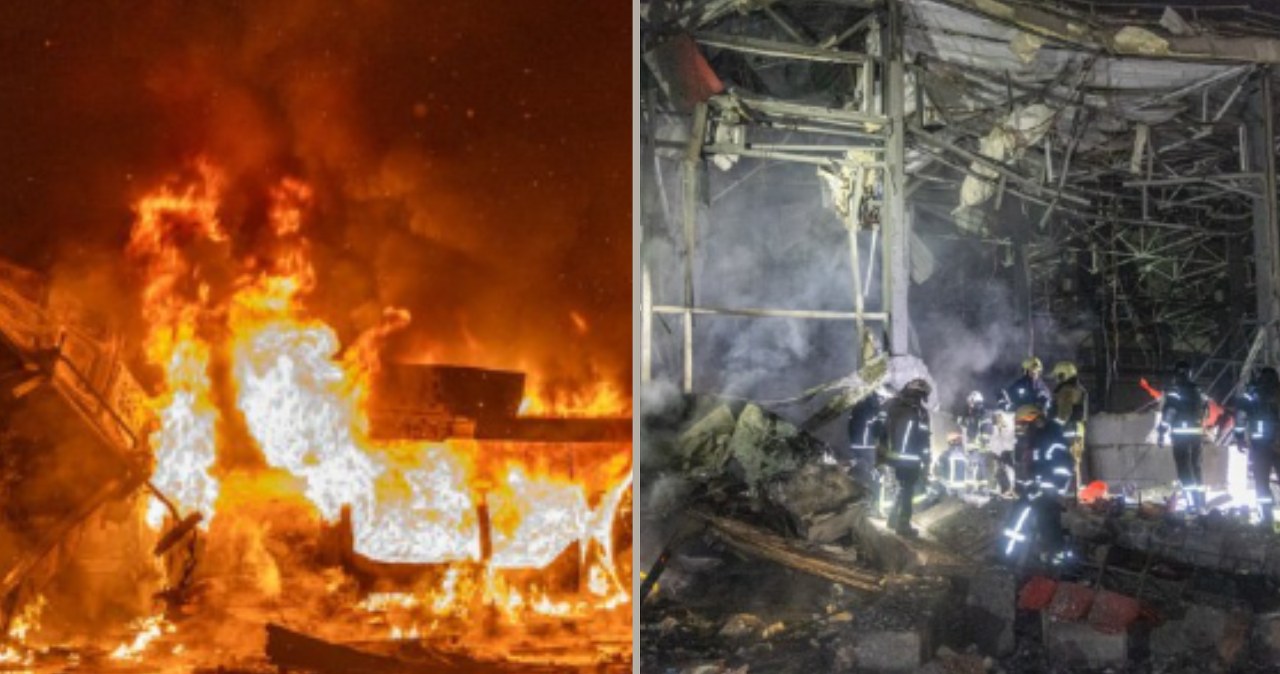 Zmasowany atak Rosji na Ukrainę. Dron trafił w sanatorium dla dzieci