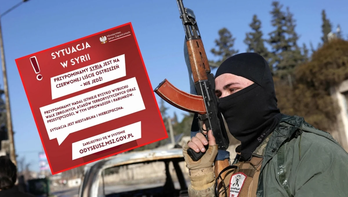 Ministerstwo Spraw Zagranicznych ponownie apeluje o rezygnację z podróży do Syrii, wskazując na pogarszającą się sytuację bezpieczeństwa w tym kraju. Resort ostrzega przed wysokim ryzykiem ataków terrorystycznych, porwań oraz wybuchu kolejnych walk.