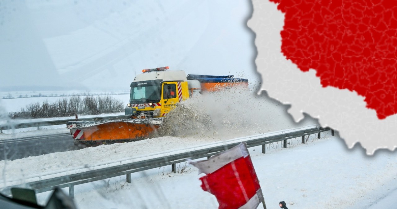 Niebezpieczne warunki w wielu województwach. "Zostań w domu, jeżeli możesz"