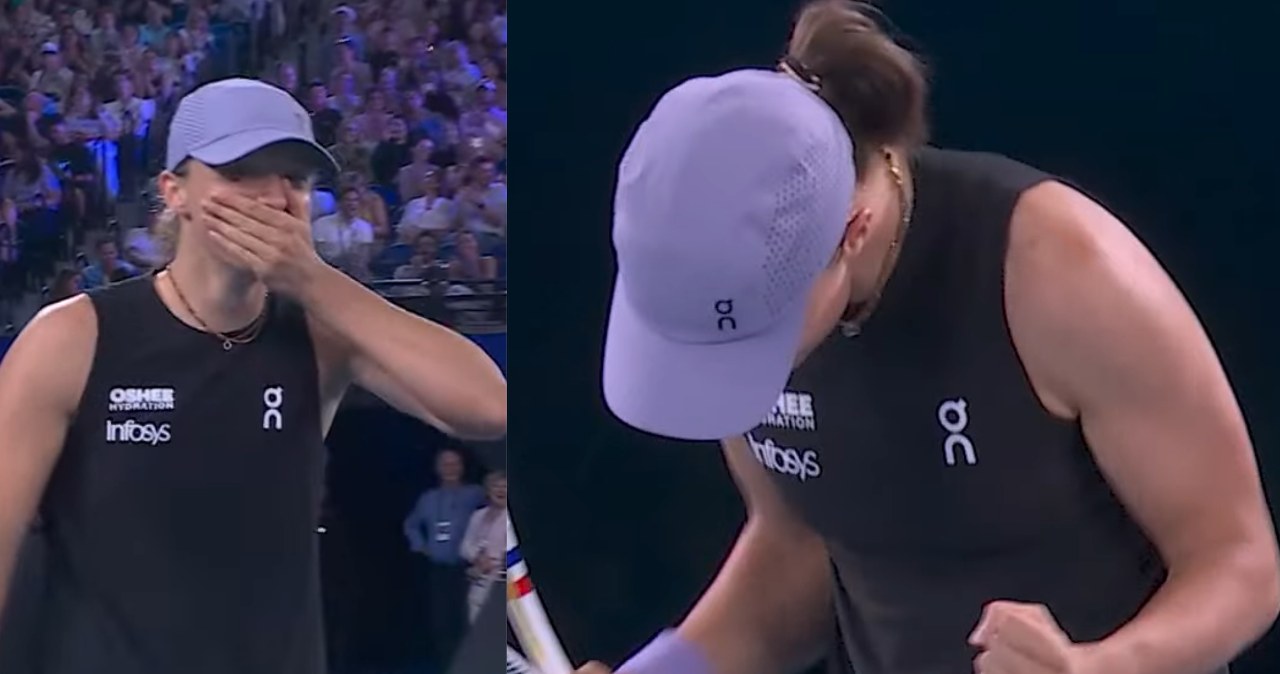 Kuriozum w Australii. Triumf Świątek w 16 sekund. Na stole milion dolarów