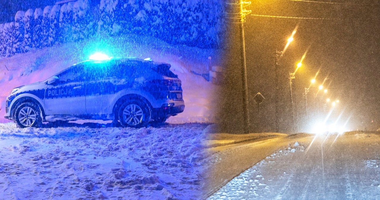 Ustrzyki Dolne. Policjanci ujrzeli światło w zaspie, ruszyli do akcji. Są szczegóły