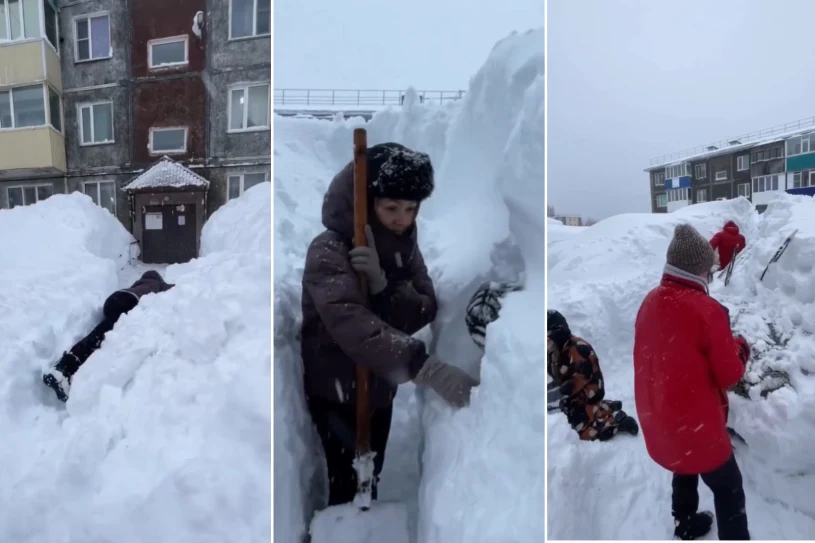 "Zaspy śnieżne sięgają drugiego piętra". Ogłoszono stan nadzwyczajny