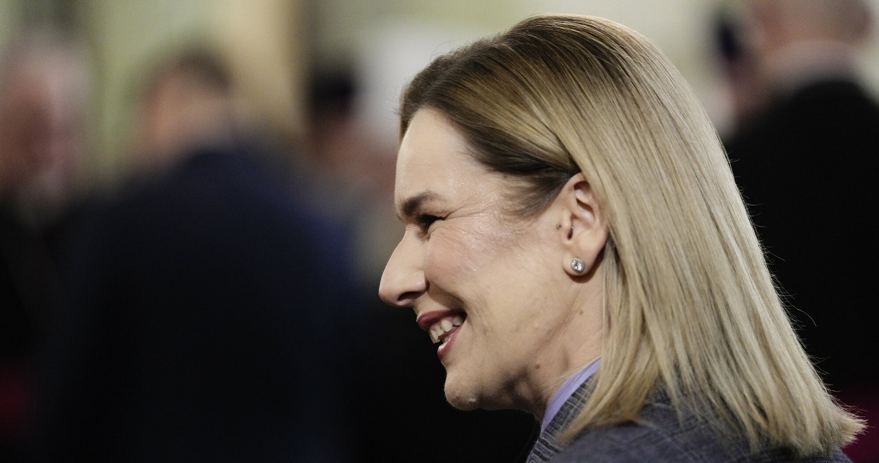 Kreacja Nawrockiej znów zwróciła uwagę. Skojarzenie jest bardzo wyraźne